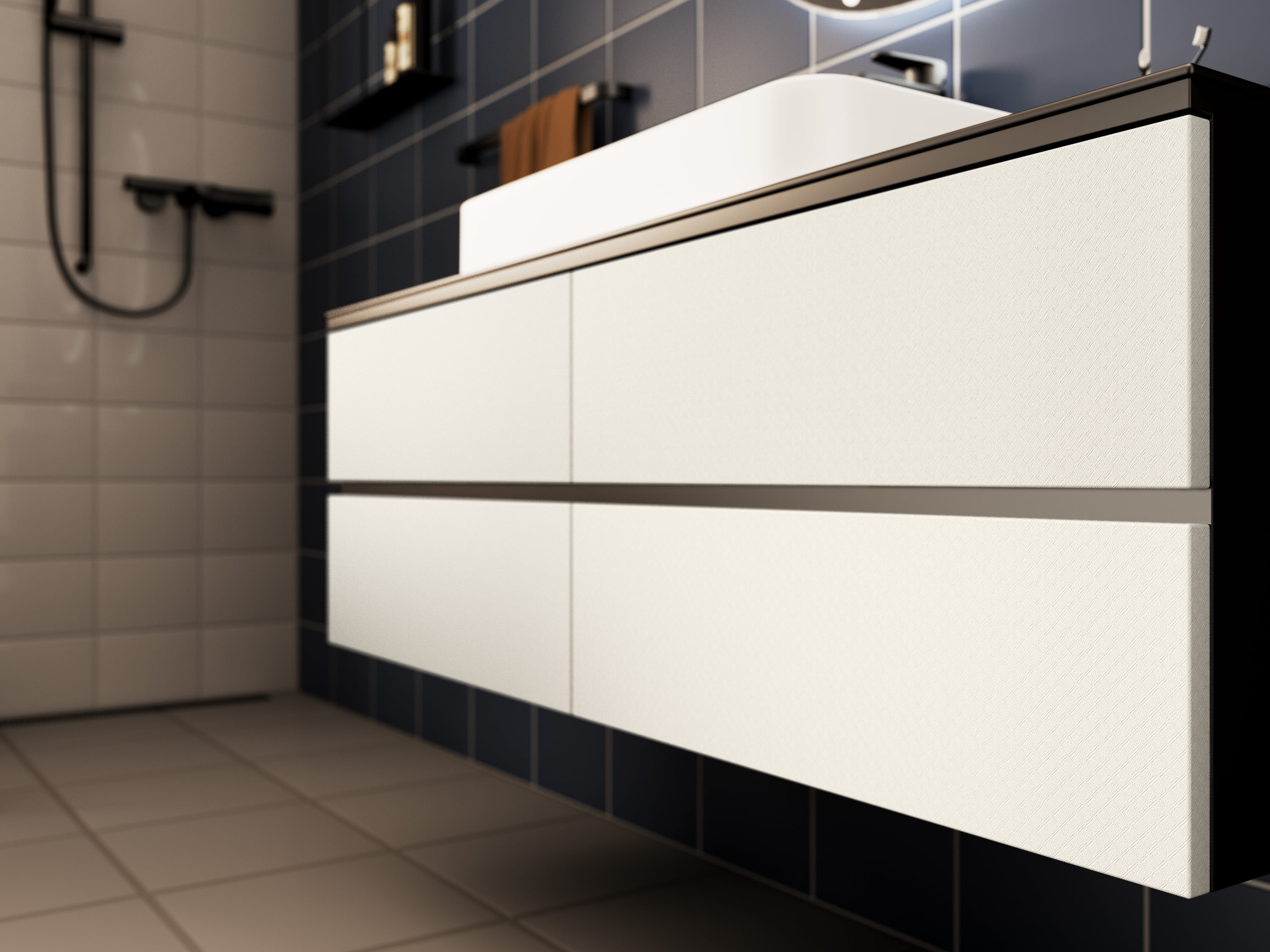 Badkamer wrappen resultaat